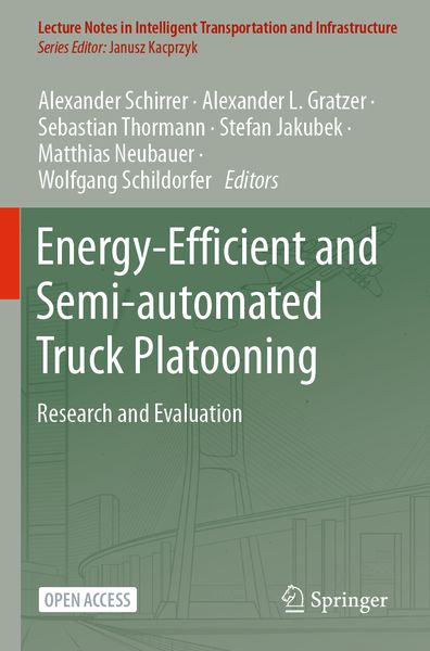 Produktbild: Energy-Efficient and Semi-automated Truck Platooning