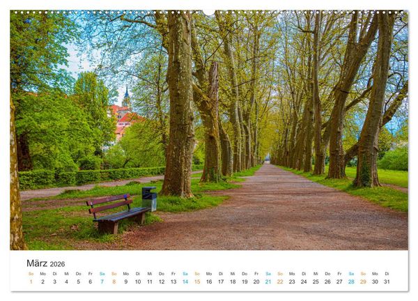 Produktbild: T&uuml;bingen - Die schw&auml;bische Universit&auml;tsstadt (hochwertiger Premium Wandkalender 2026 DIN A2 quer), Kunstdruck in Hochglanz
