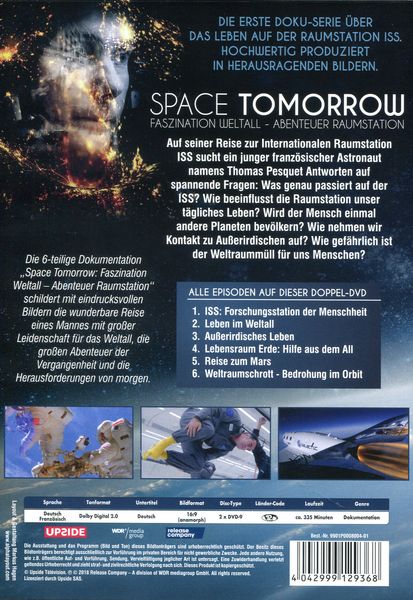 Produktbild: Space Tomorrow: Faszination Weltall - Abenteuer Raumstation [2 DVDs]