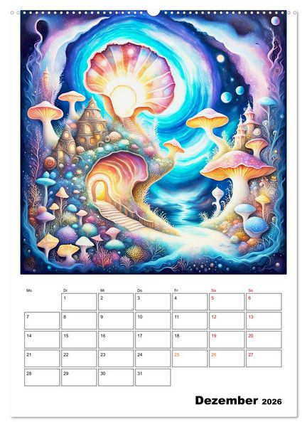 Produktbild: Zauberhafte Muschelh&auml;user (Wandkalender 2026 DIN A2 hoch), CALVENDO Monatskalender