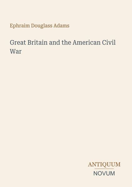 Produktbild: Great Britain and the American Civil War
