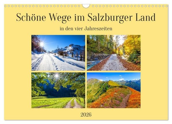 Produktbild: Sch&ouml;ne Wege im Salzburger Land (Wandkalender 2026 DIN A3 quer), CALVENDO Monatskalender