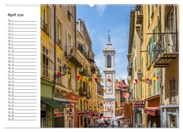 Produktbild: NIZZA Idyllische Impressionen (Wandkalender 2026 DIN A2 quer), CALVENDO Monatskalender