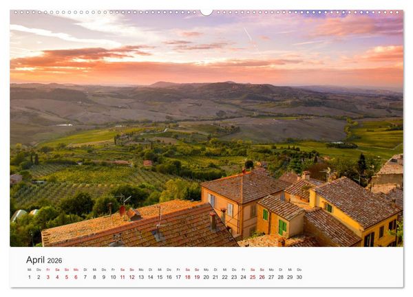 Produktbild: Die sch&ouml;nsten Orte in Italien. (Wandkalender 2026 DIN A2 quer), CALVENDO Monatskalender