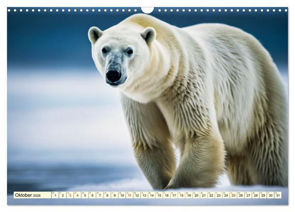 Produktbild: Eisb&auml;ren im Fokus (Wandkalender 2026 DIN A3 quer), CALVENDO Monatskalender
