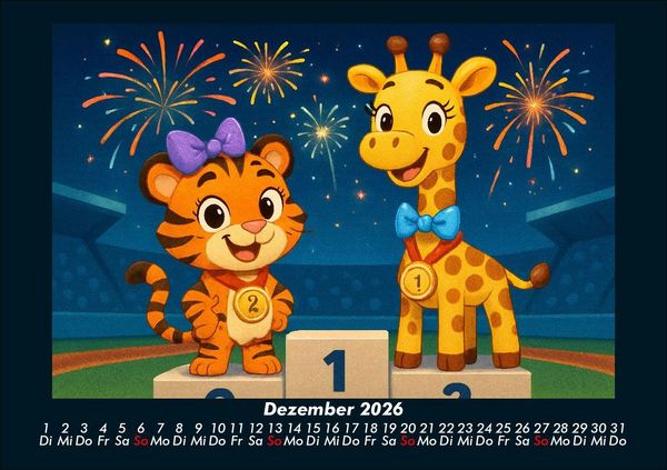Produktbild: Tina & Nala bei den Olympischen Spielen 2026 Fotokalender DIN A5
