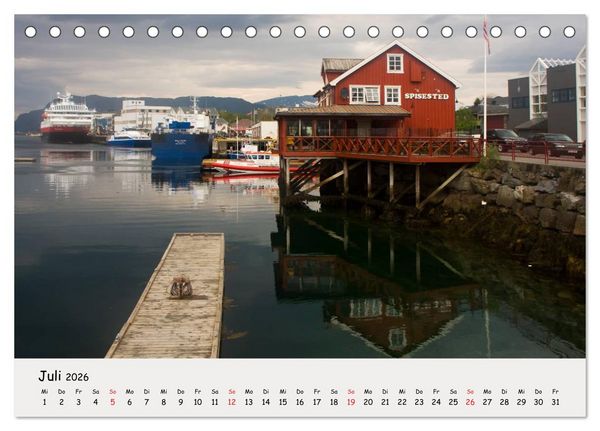 Produktbild: Auf dem Weg zum Nordkap (Tischkalender 2026 DIN A5 quer), CALVENDO Monatskalender