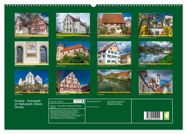 Produktbild: Scheer - Keinstadt im Naturpark Obere Donau (hochwertiger Premium Wandkalender 2027 DIN A2 quer), Kunstdruck in Hochglanz