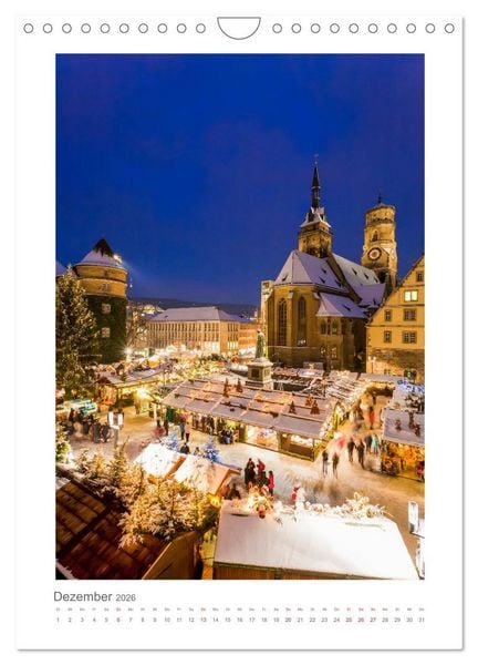 Produktbild: STUTTGART Impressionen (Wandkalender 2026 DIN A4 hoch), CALVENDO Monatskalender
