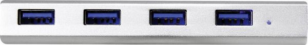 Produktbild: Renkforce RF-3703155 USB-Hub 4 Port USB-A USB 3.0 5 GBit/s Aluminium