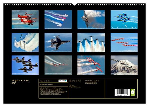Produktbild: Flugschau - frei sein (hochwertiger Premium Wandkalender 2026 DIN A2 quer), Kunstdruck in Hochglanz