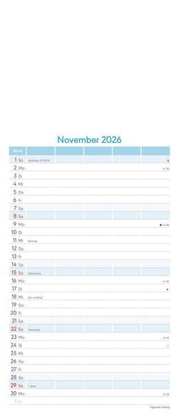Produktbild: Kreativ-Kalender Familienplaner 2026 - 5 Spalten - 19,5x45 cmFoto, Malen, Basteln - datiert - Kreativkalender - Foto-Kalender - Familienkalender - Wan