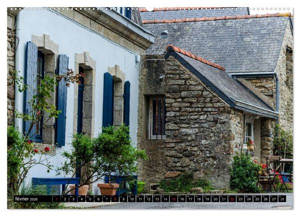 Produktbild: Bretagne Un r&ecirc;ve en couleurs (Calendrier mural 2026 DIN A2 vertical) calendrier de bureau