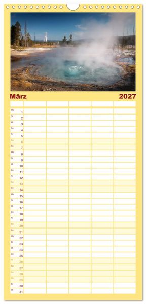 Produktbild: Familienplaner 2027 - Wild, Wide, West mit 5 Spalten (Wandkalender, 21 x 45 cm) CALVENDO