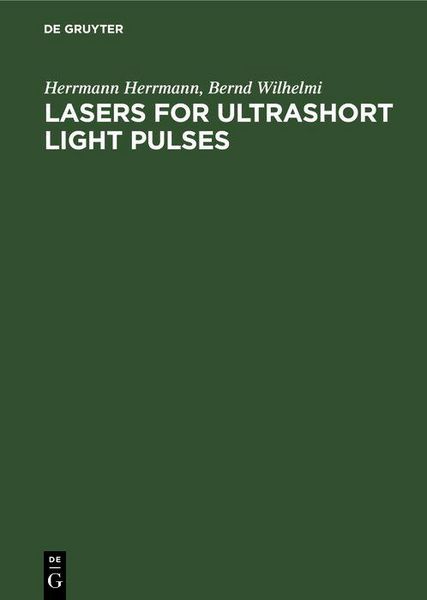 Produktbild: Lasers for Ultrashort Light Pulses