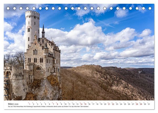 Produktbild: Sehenswertes Baden-W&uuml;rttemberg (Tischkalender 2026 DIN A5 quer), CALVENDO Monatskalender
