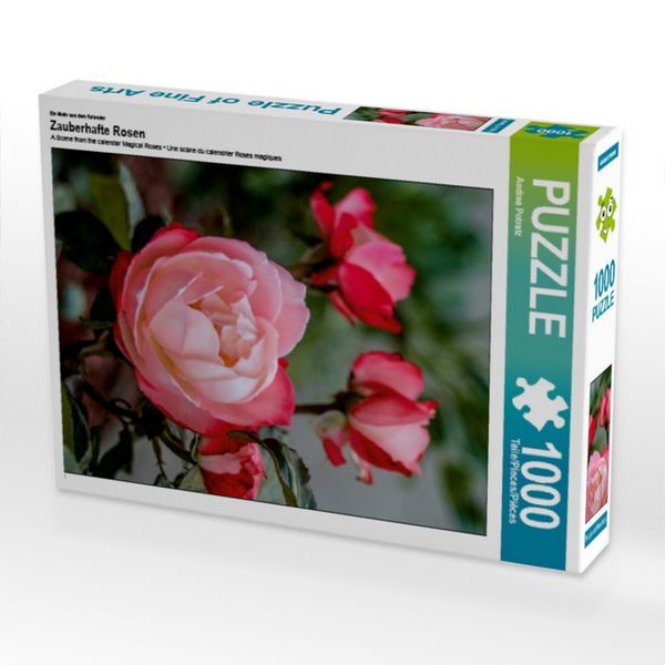 Produktbild: CALVENDO Puzzle Ein Motiv aus dem Kalender Zauberhafte Rosen | 1000 Teile Lege-Gr&ouml;&szlig;e 64x48cm Foto-Puzzle f&uuml;r gl&uuml;ckliche Stunden