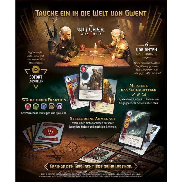 Produktbild: Gwent Das legend&auml;re Kartenspiel