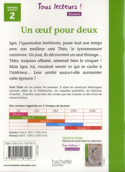 Produktbild: Tous Lecteurs; un Oeuf Pour Deux; Niveau 2; Cycle 2; Livre de l Elev