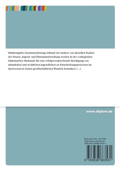 Produktbild: Beteiligungsmodelle f&uuml;r Jugendliche an Entscheidungsprozessen im Sport