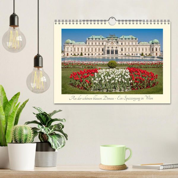 Produktbild: An der sch&ouml;nen blauen Donau - Ein Spaziergang in Wien (Wandkalender 2026 DIN A4 quer), CALVENDO Monatskalender