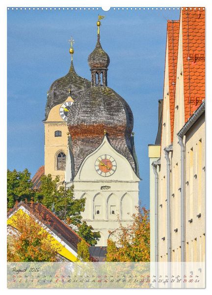 Produktbild: Gr&uuml;&szlig;e aus der Herzogstadt Erding (Wandkalender 2026 DIN A2 hoch), CALVENDO Monatskalender