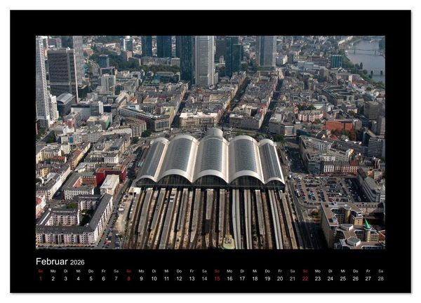 Produktbild: &uuml;ber den D&auml;chern von FRANKFURT (Wandkalender 2026 DIN A4 quer), CALVENDO Monatskalender