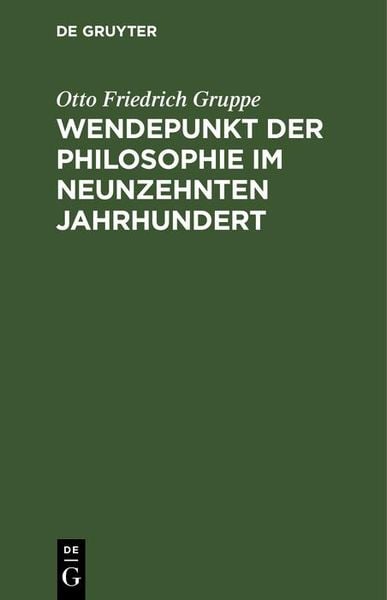 Produktbild: Wendepunkt der Philosophie im neunzehnten Jahrhundert