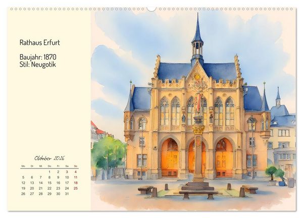 Produktbild: Prunkvolle deutsche Rath&auml;user (Wandkalender 2026 DIN A2 quer), CALVENDO Monatskalender