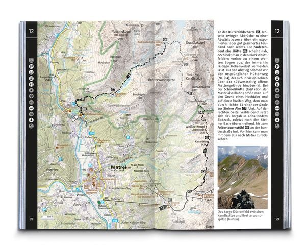 Produktbild: KOMPASS Wanderf&uuml;hrer Osttirol, Venediger- und Glocknergruppe, Defereggental, Lienzer Dolomiten, 50 Touren mit Extra-Tourenkarte