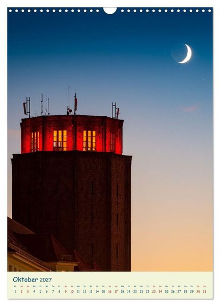 Produktbild: Halle/Saale - Meine Stadt im Licht (Wandkalender 2027 DIN A3 hoch), CALVENDO Monatskalender
