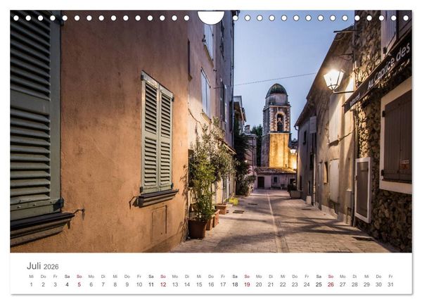 Produktbild: Saint Tropez - Early Morning Street Photography (Wandkalender 2026 DIN A4 quer), CALVENDO Monatskalender
