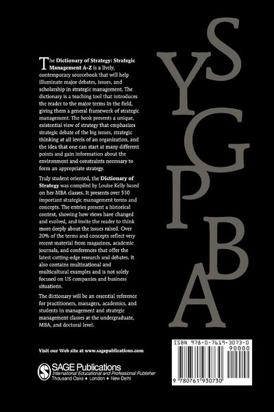 Produktbild: Dictionary of Strategy