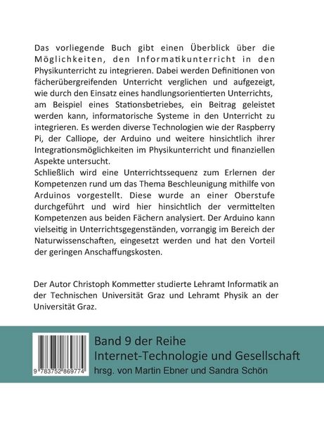 Produktbild: Informatik-unterst&uuml;tzter Physikunterricht am Beispiel des Arduino