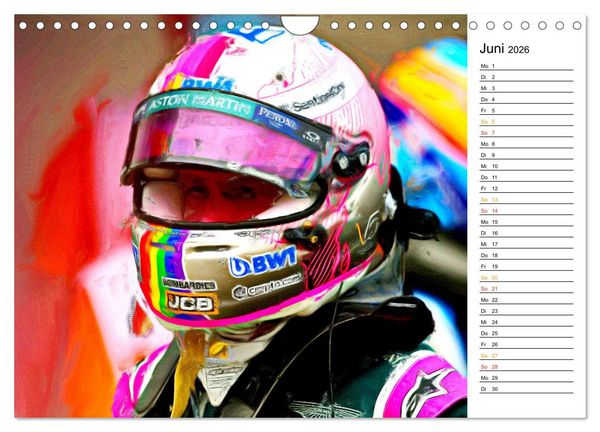Produktbild: Cockpit, Helm und Halo (Wandkalender 2026 DIN A4 quer), CALVENDO Monatskalender