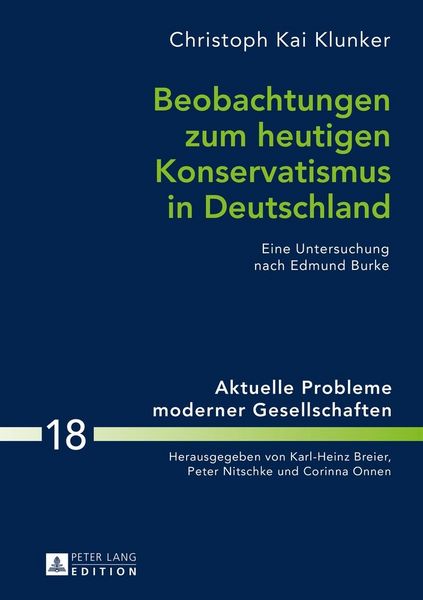 Produktbild: Beobachtungen zum heutigen Konservatismus in Deutschland