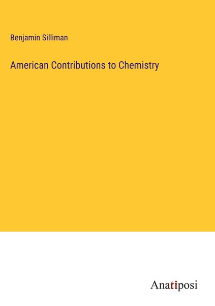 Produktbild: American Contributions to Chemistry