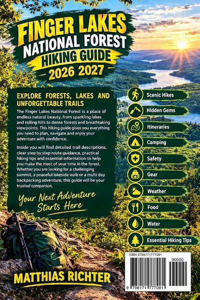 Produktbild: FINGER LAKES NATIONAL FOREST HIKING GUIDE 2026-2027