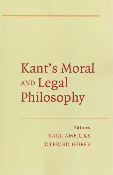 Produktbild: Kant's Moral and Legal Philosophy