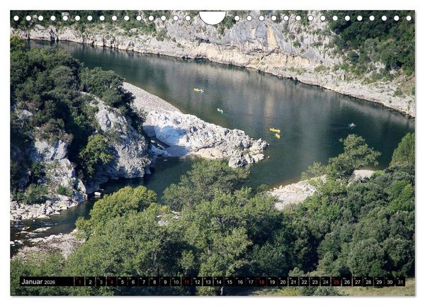 Produktbild: Ard&egrave;che, Grand Canyon Europas (Wandkalender 2026 DIN A4 quer), CALVENDO Monatskalender