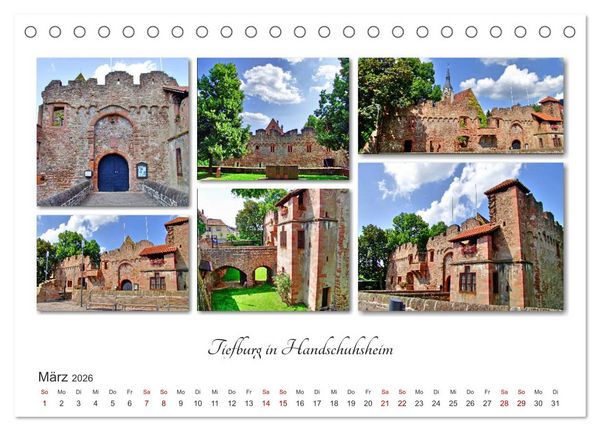 Produktbild: Heidelberg Fotocollagen (Tischkalender 2026 DIN A5 quer), CALVENDO Monatskalender
