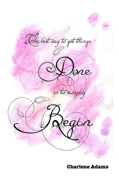 Produktbild: The best way to get things done is to simply begin