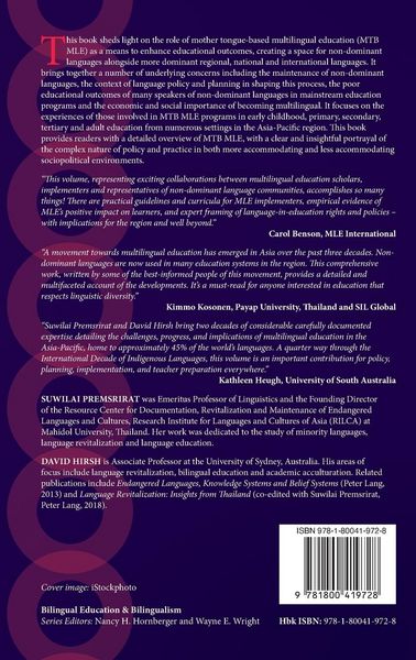 Produktbild: Mother Tongue-Based Multilingual Education in the Asia-Pacific Region