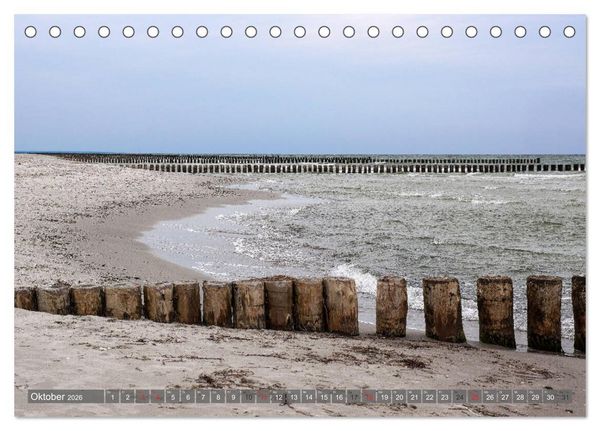 Produktbild: Fischland Dar&szlig; Zingst - wie gemalt (Tischkalender 2026 DIN A5 quer), CALVENDO Monatskalender