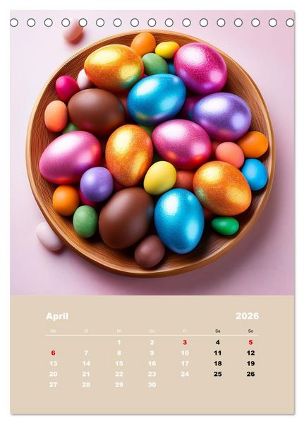 Produktbild: S&uuml;&szlig;e Vielfalt &ndash; Monat f&uuml;r Monat (Tischkalender 2026 DIN A5 hoch), CALVENDO Monatskalender