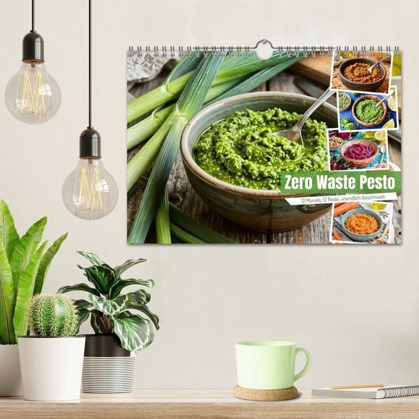 Produktbild: Zero Waste Pesto - 12 Monate, 12 Reste, unendlich Geschmack (Wandkalender 2027 DIN A4 quer), CALVENDO Monatskalender