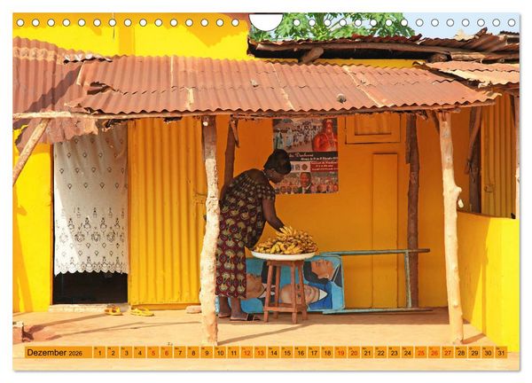 Produktbild: Benin M&auml;rkte Farben Voodoo (Wandkalender 2026 DIN A4 quer), CALVENDO Monatskalender