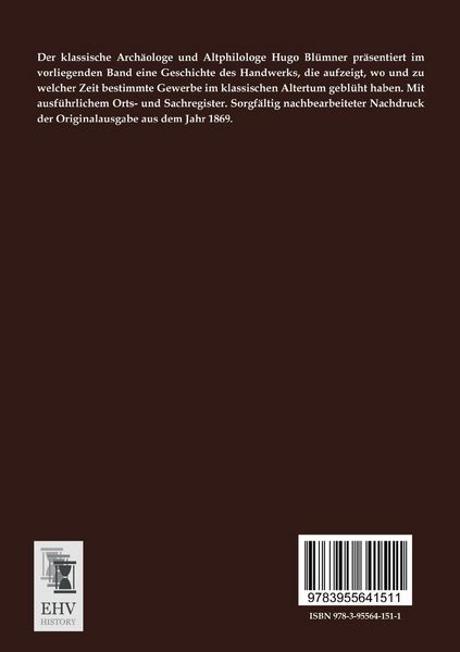 Produktbild: Die gewerbliche T&auml;tigkeit der V&ouml;lker des klassischen Altertums