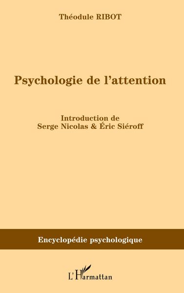 Produktbild: Psychologie de l'attention