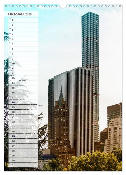 Produktbild: New York - Manhattan (Wandkalender 2026 DIN A3 hoch), CALVENDO Monatskalender